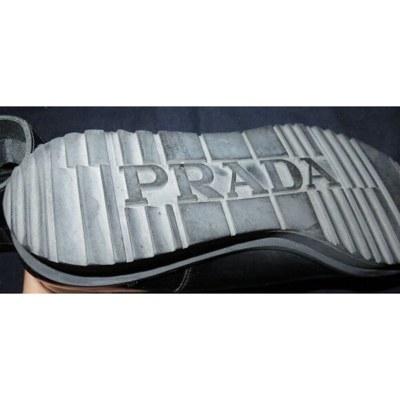 Prada B4L F0002 Black Brushed Spazzolato Italian Leather Chelsea Boot 9  2TE136 main image 5